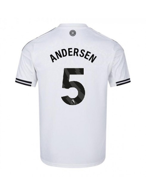 Muži Futbalové oblečenie Fulham Joachim Andersen #5 2025-26 Krátky Rukáv - Domáci Muži Futbalové oblečenie Fulham Joachim Andersen #5 2025-26 Krátky Rukáv - Domáci